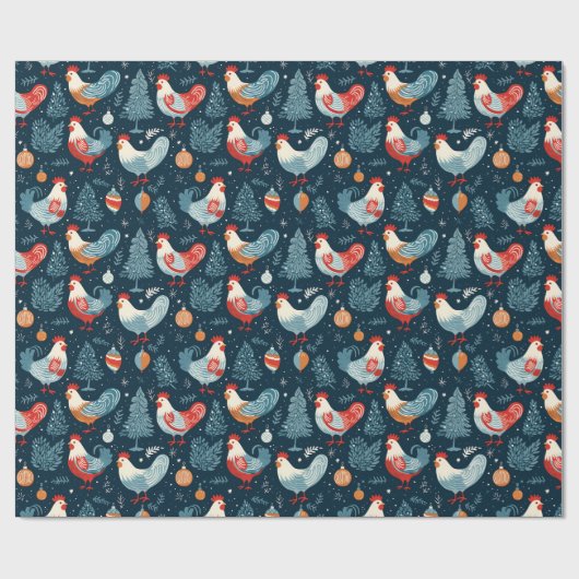 Kerstkip Cadeaupapier (Vlak)