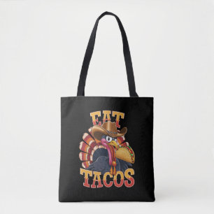 Kerstkip Eet Tacos Grappige Mexicaan  Tote Bag