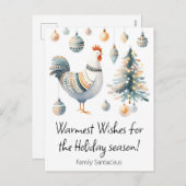 Kerstkip  feestdagenkaart (Voorkant / Achterkant)