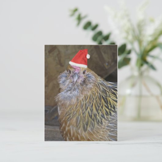 Kerstkip Feestdagenkaart (Staand voorkant)