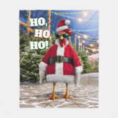 Kerstkip Fleece Deken (Voorkant)