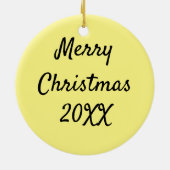 Kerstkip * Frizzle Chicken Ceramic Orname Keramisch Ornament (Achterkant)