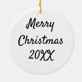 Kerstkip * Frizzle Kip Keramische Versiering Keramisch Ornament (Achterkant)