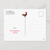 Kerstkip Fun Santa Hat Yellow Holiday Pos Feestdagenkaart (Achterkant)