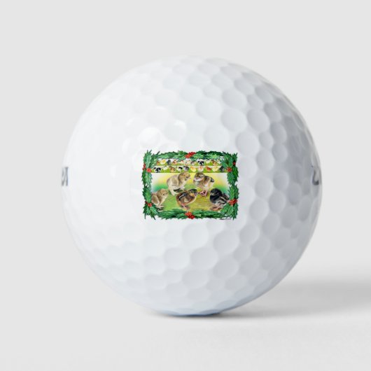 Kerstkip Golfballen (Voorkant)