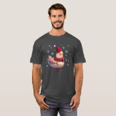 Kerstkip grappig t-shirt (Voorkant volledig)