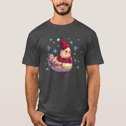 Kerstkip grappig t-shirt (Voorkant)