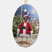 Kerstkip Keramisch Ornament (Links)