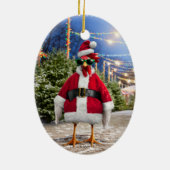 Kerstkip Keramisch Ornament (Achterkant)