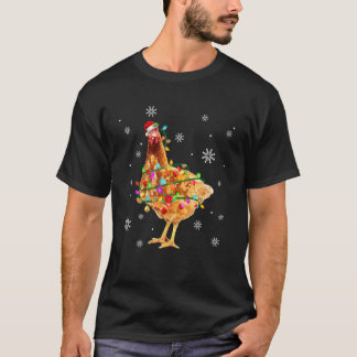 Kerstkip Kerstboom Licht Pyjama X Mas Ma T-shirt