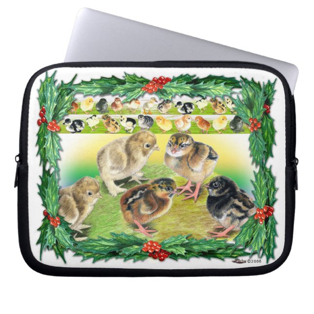 Kerstkip Laptop Sleeve (Voorkant)