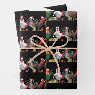 Kerstkip Liefhebber Kerstmis Grappige Feestdag  Inpakpapier Vel
