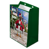 Kerstkip Medium Cadeauzakje (Achterkant Gekanteld)