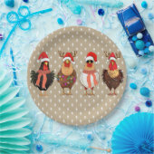 Kerstkip met lampjes Papieren Borden Papieren Bordje (Feest)