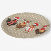 Kerstkip met lampjes Papieren Borden Papieren Bordje (Gekanteld)