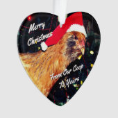 Kerstkip Ornament (voorkant)