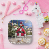 Kerstkip Papieren Bordje (Feest)