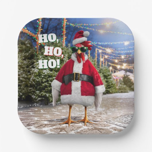 Kerstkip Papieren Bordje (Voorkant)