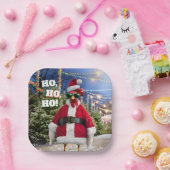 Kerstkip Papieren Bordje (Feest)