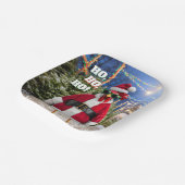 Kerstkip Papieren Bordje (Gebogen)