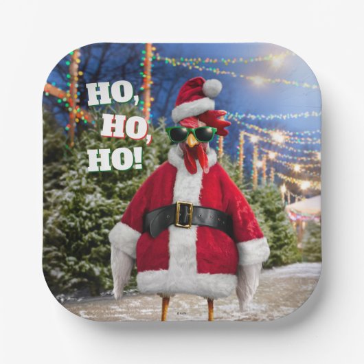 Kerstkip Papieren Bordje (Voorkant)