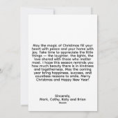 Kerstkip Plat Kerstkaart (Achterkant)