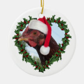 Kerstkip * Rhode Island Red Keramisch Ornament (Voorkant)