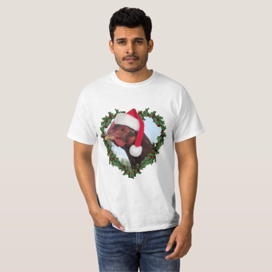 Kerstkip * Rhode Island Red T-shirt (Voorkant volledig)