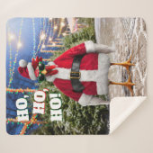 Kerstkip Sherpa Deken (Voorkant (horizontaal))