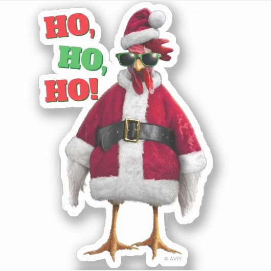 Kerstkip Sticker (Voorkant)