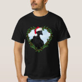Kerstkip * Svart Hona T-shirt (Voorkant)