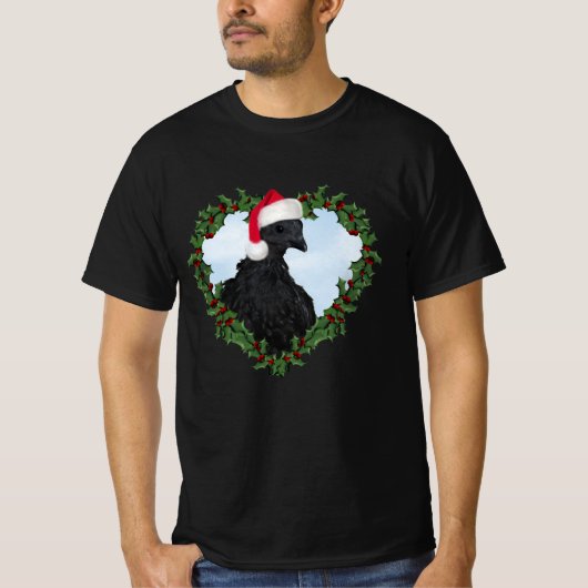 Kerstkip * Svart Hona T-shirt (Voorkant)