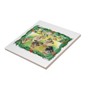 Kerstkip Tegeltje (Zijkant)