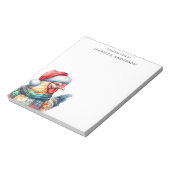 Kerstkip van het bureau van notitieblok (Linkerzijde)