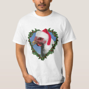 Kerstkip * Witte Plymouth Rock T-shirt
