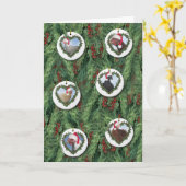 Kerstkipjesboomversiering Kaart (Gele Bloem)