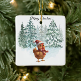 Kerstkipornament Keramisch Ornament