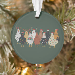 Kerstkippen Boerderij Lichtjes Dierenliefhebbers C Ornament