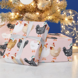 kerstkippen cadeaupapier