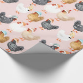 kerstkippen cadeaupapier (Hoek)