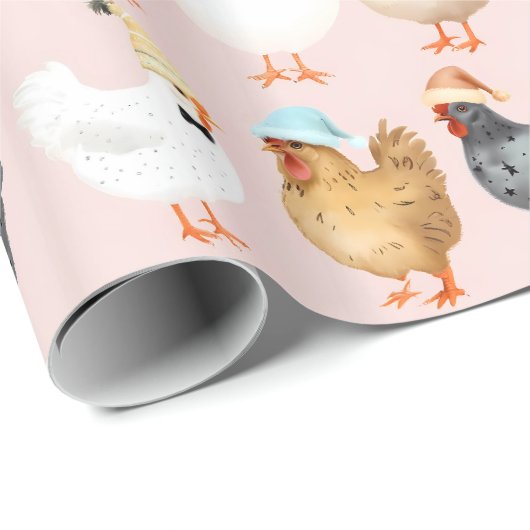 kerstkippen cadeaupapier (Rol Hoek)