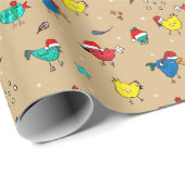Kerstkippen helder goud dicht cadeaupapier (Rol Hoek)