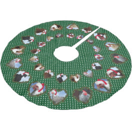 Kerstkippen in de Wreaten van het hart Kerstboom Rok