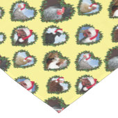 Kerstkippen in de Wreaten van het hart Korte Tafelloper (Hoek)