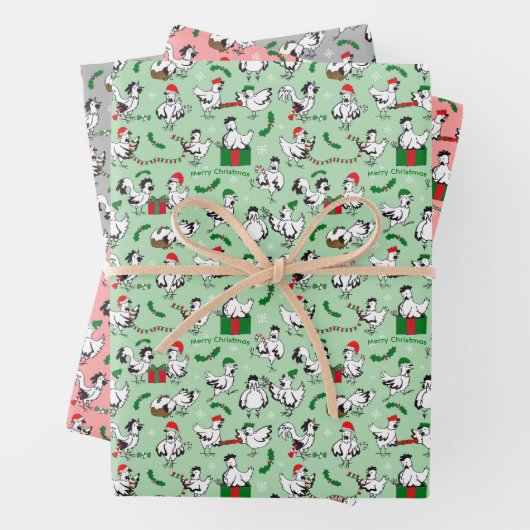 kerstkippen inpakpapier vel (In situ)