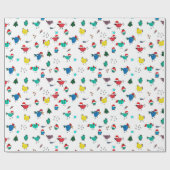 kerstkippen kleur van je choiseonmiddellijke verpa cadeaupapier (Vlak)