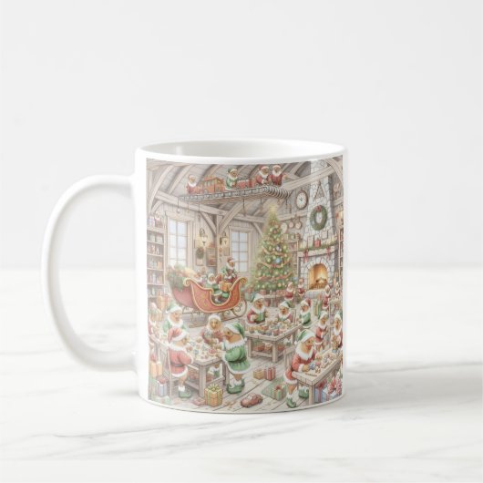 Kerstkippen, koffiemok (Links)