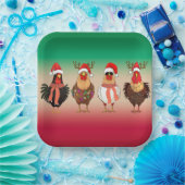 Kerstkippen met lampjes Papieren Borden Papieren Bordje (Feest)