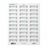 Kerstkippen Retouradreslabels Etiket (Full Sheet)