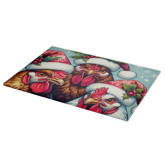 kerstkippen snijplank (Hoek)